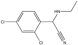 2-(2,4-dichlorophenyl)-2-(ethylamino)acetonitrile 结构式