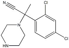 2-(2,4-dichlorophenyl)-2-(piperazin-1-yl)propanenitrile 结构式