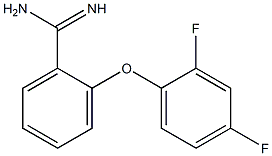 2-(2,4-difluorophenoxy)benzene-1-carboximidamide 结构式