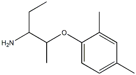 2-(2,4-dimethylphenoxy)-1-ethylpropylamine 结构式