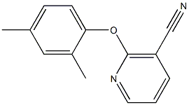2-(2,4-dimethylphenoxy)nicotinonitrile 结构式
