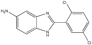 2-(2,5-dichlorophenyl)-1H-1,3-benzodiazol-5-amine 结构式