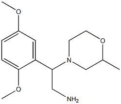 2-(2,5-dimethoxyphenyl)-2-(2-methylmorpholin-4-yl)ethanamine 结构式