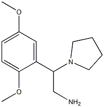 2-(2,5-dimethoxyphenyl)-2-pyrrolidin-1-ylethanamine 结构式