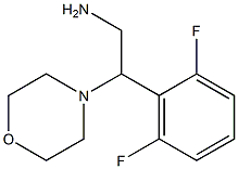 2-(2,6-difluorophenyl)-2-morpholin-4-ylethanamine 结构式