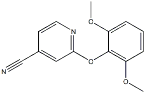 2-(2,6-dimethoxyphenoxy)isonicotinonitrile 结构式