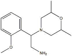 2-(2,6-dimethylmorpholin-4-yl)-2-(2-methoxyphenyl)ethanamine 结构式