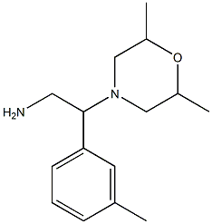 2-(2,6-dimethylmorpholin-4-yl)-2-(3-methylphenyl)ethanamine 结构式