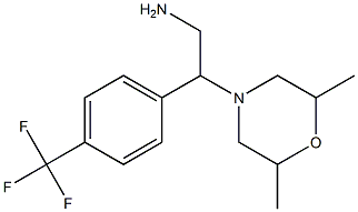 2-(2,6-dimethylmorpholin-4-yl)-2-[4-(trifluoromethyl)phenyl]ethan-1-amine 结构式