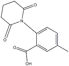 2-(2,6-dioxopiperidin-1-yl)-5-methylbenzoic acid 结构式