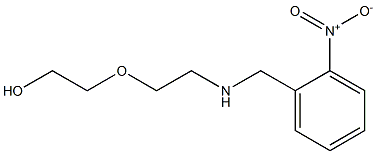 2-(2-{[(2-nitrophenyl)methyl]amino}ethoxy)ethan-1-ol 结构式