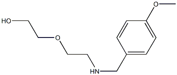 2-(2-{[(4-methoxyphenyl)methyl]amino}ethoxy)ethan-1-ol 结构式