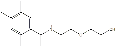 2-(2-{[1-(2,4,5-trimethylphenyl)ethyl]amino}ethoxy)ethan-1-ol 结构式