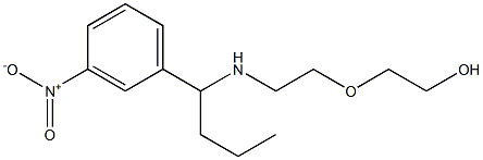 2-(2-{[1-(3-nitrophenyl)butyl]amino}ethoxy)ethan-1-ol 结构式