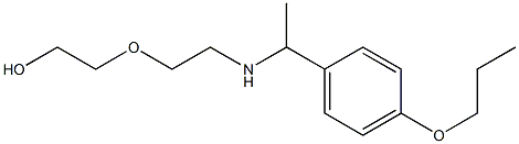 2-(2-{[1-(4-propoxyphenyl)ethyl]amino}ethoxy)ethan-1-ol 结构式