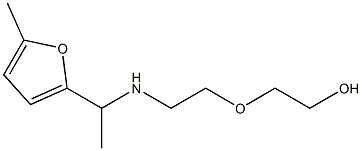 2-(2-{[1-(5-methylfuran-2-yl)ethyl]amino}ethoxy)ethan-1-ol 结构式