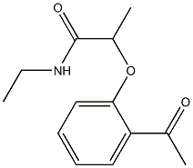 2-(2-acetylphenoxy)-N-ethylpropanamide 结构式