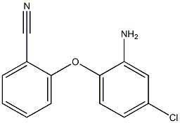 2-(2-amino-4-chlorophenoxy)benzonitrile 结构式