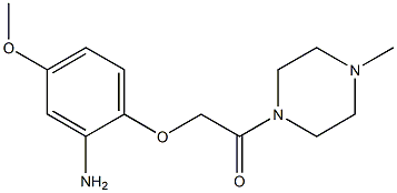 2-(2-amino-4-methoxyphenoxy)-1-(4-methylpiperazin-1-yl)ethan-1-one 结构式