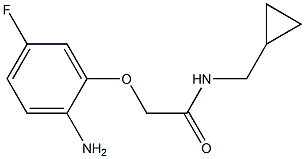 2-(2-amino-5-fluorophenoxy)-N-(cyclopropylmethyl)acetamide 结构式