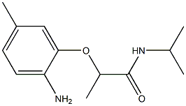 2-(2-amino-5-methylphenoxy)-N-(propan-2-yl)propanamide 结构式