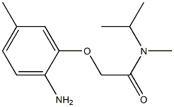 2-(2-amino-5-methylphenoxy)-N-methyl-N-(propan-2-yl)acetamide 结构式