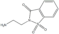 2-(2-aminoethyl)-1,2-benzisothiazol-3(2H)-one 1,1-dioxide 结构式