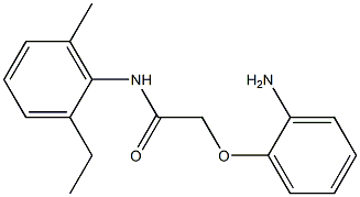 2-(2-aminophenoxy)-N-(2-ethyl-6-methylphenyl)acetamide 结构式