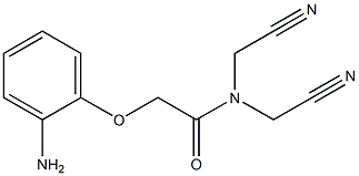 2-(2-aminophenoxy)-N,N-bis(cyanomethyl)acetamide 结构式