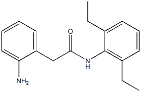 2-(2-aminophenyl)-N-(2,6-diethylphenyl)acetamide 结构式