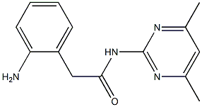 2-(2-aminophenyl)-N-(4,6-dimethylpyrimidin-2-yl)acetamide 结构式