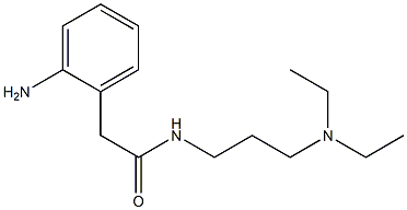 2-(2-aminophenyl)-N-[3-(diethylamino)propyl]acetamide 结构式