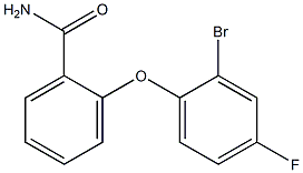 2-(2-bromo-4-fluorophenoxy)benzamide 结构式