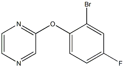 2-(2-bromo-4-fluorophenoxy)pyrazine 结构式