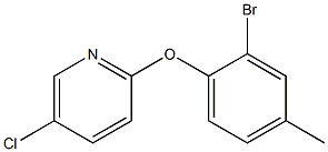 2-(2-bromo-4-methylphenoxy)-5-chloropyridine 结构式