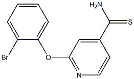 2-(2-bromophenoxy)pyridine-4-carbothioamide 结构式