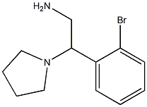 2-(2-bromophenyl)-2-pyrrolidin-1-ylethanamine 结构式