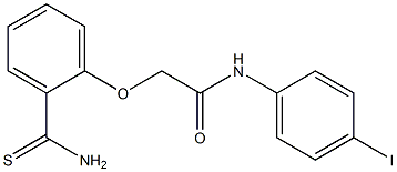 2-(2-carbamothioylphenoxy)-N-(4-iodophenyl)acetamide 结构式