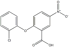 2-(2-chlorophenoxy)-5-nitrobenzoic acid 结构式