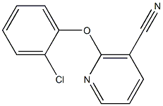 2-(2-chlorophenoxy)nicotinonitrile 结构式