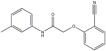 2-(2-cyanophenoxy)-N-(3-methylphenyl)acetamide 结构式