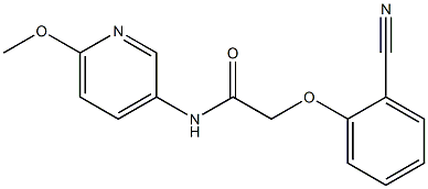 2-(2-cyanophenoxy)-N-(6-methoxypyridin-3-yl)acetamide 结构式