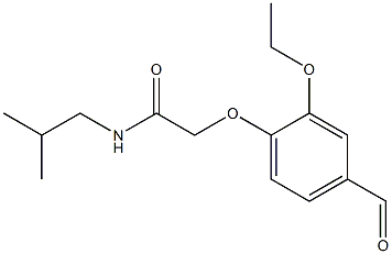 2-(2-ethoxy-4-formylphenoxy)-N-isobutylacetamide 结构式