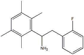 2-(2-fluorophenyl)-1-(2,3,5,6-tetramethylphenyl)ethan-1-amine 结构式