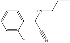 2-(2-fluorophenyl)-2-(propylamino)acetonitrile 结构式