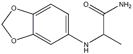 2-(2H-1,3-benzodioxol-5-ylamino)propanamide 结构式