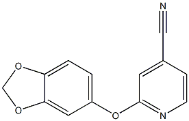 2-(2H-1,3-benzodioxol-5-yloxy)pyridine-4-carbonitrile 结构式