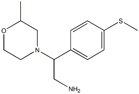 2-(2-methylmorpholin-4-yl)-2-[4-(methylsulfanyl)phenyl]ethan-1-amine 结构式