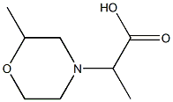 2-(2-methylmorpholin-4-yl)propanoic acid 结构式