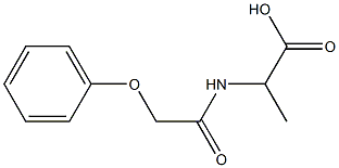 2-(2-phenoxyacetamido)propanoic acid 结构式